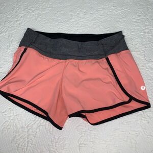 Lululemon  Vintage Coral Run Times Shorts size 6~ 4" Inseam Speed Rear Pocket